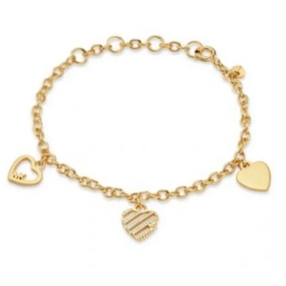 Michael Kors Heart Charm Bracelet NWT